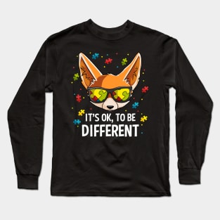 It's Ok To Be Different Autism Awareness Gift For Boys, Kids Long Sleeve T-Shirt